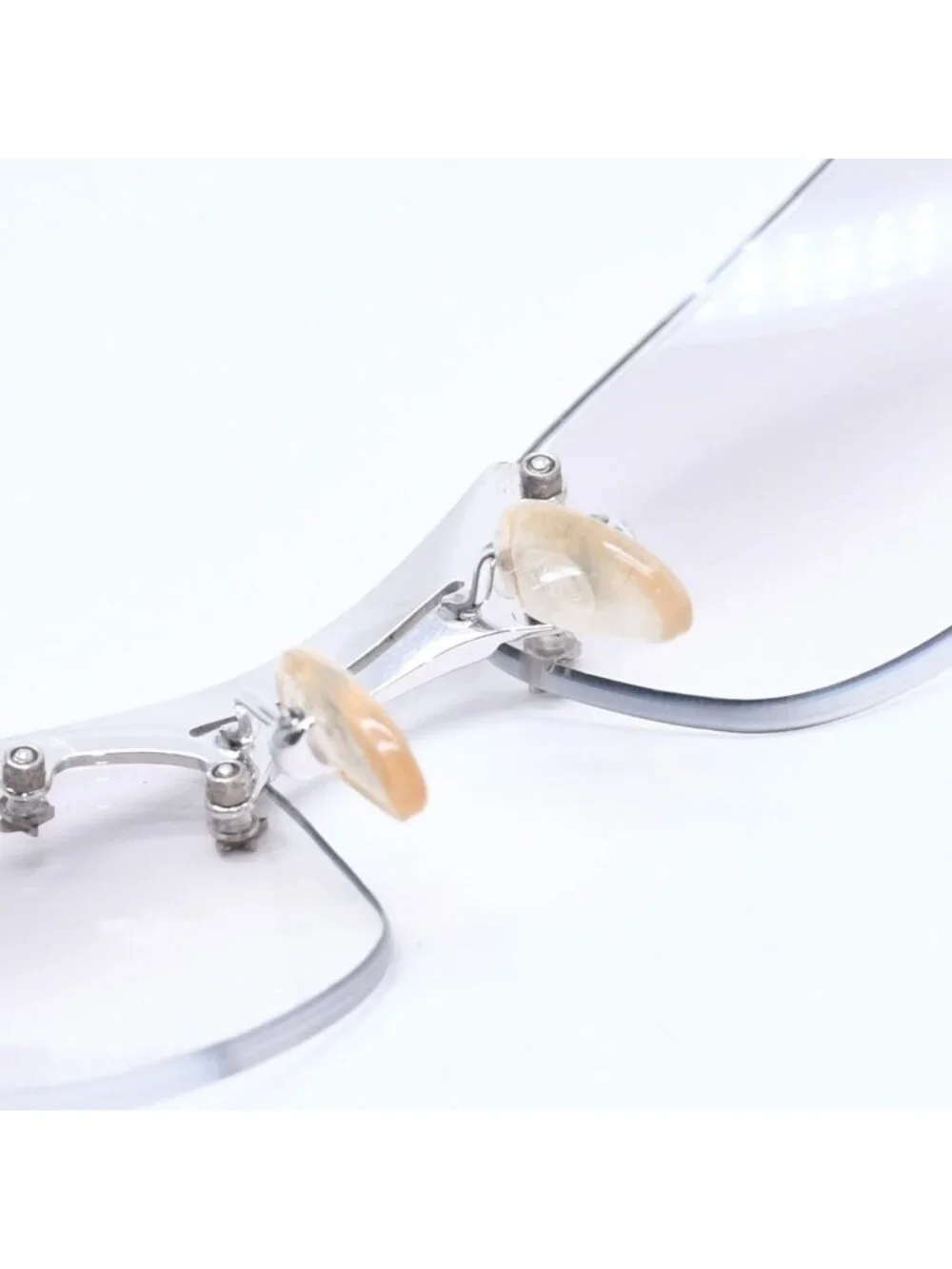 Dior Minipop Rimless Sunglasses Gray Silver Eyewear